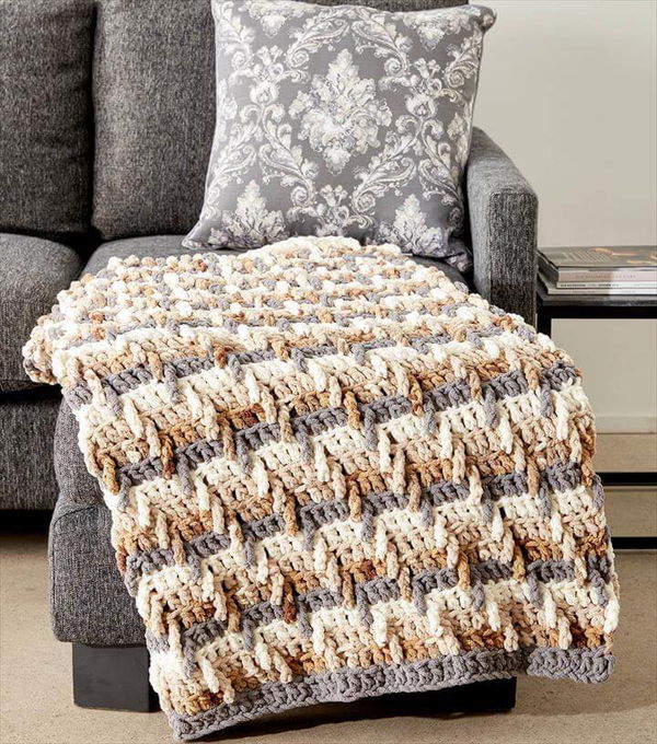 Step Ladder Crochet Blanket