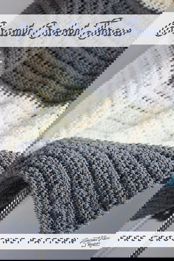 Granite Crochet Throw Blanket Pattern