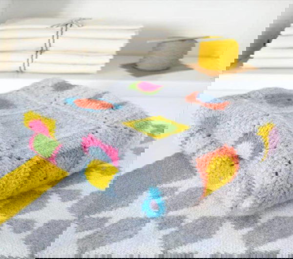 Luxury Granny Square Crochet Blanket Kit