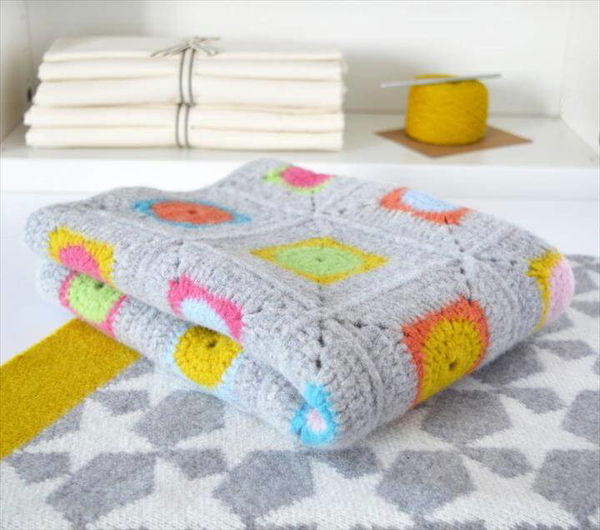 Luxury Granny Square Crochet Blanket Kit