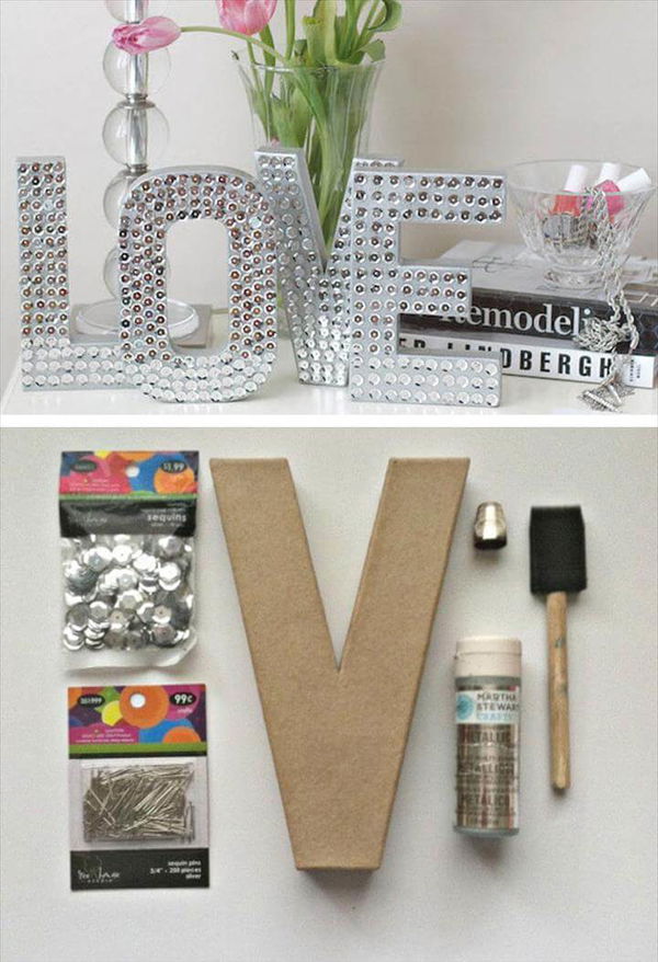 Valentines day shadow box heart - DIY home decor easy valentine decoration with free love cut