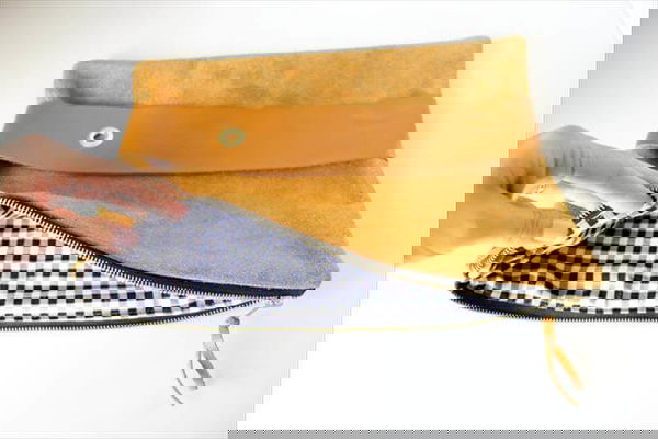 DIY Leather Strap Clutch Tutorial 