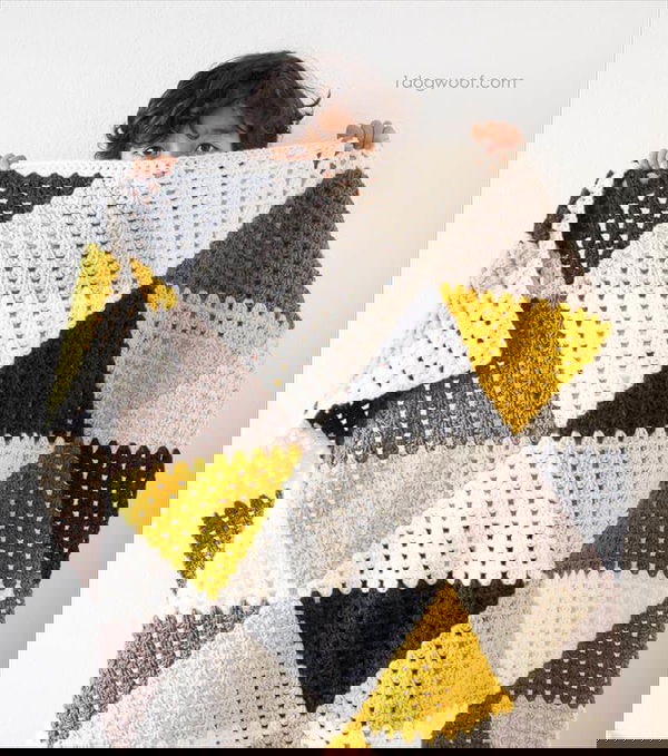 Love Triangles Baby Blanket