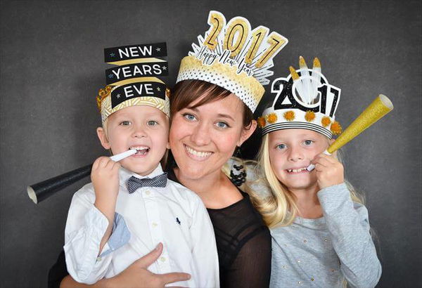 DIY New Year's Eve Hats for the Whole Family