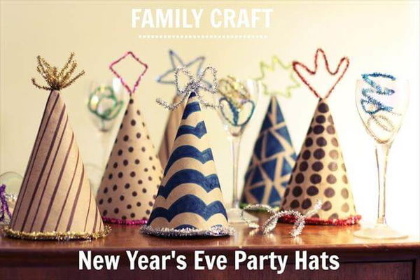 New Year's Eve Party Hats {Family Craft}