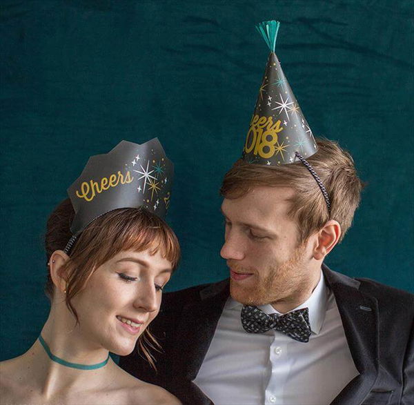 Easy DIY Printable New Year's Party Hats