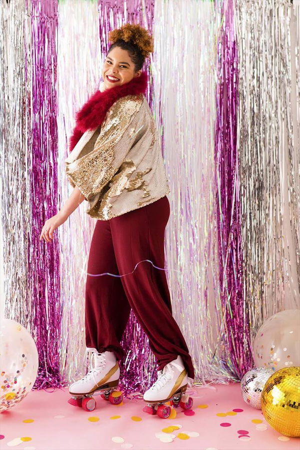 This DIY Disco Ball Kimono Will Complete Your NYE Outfit