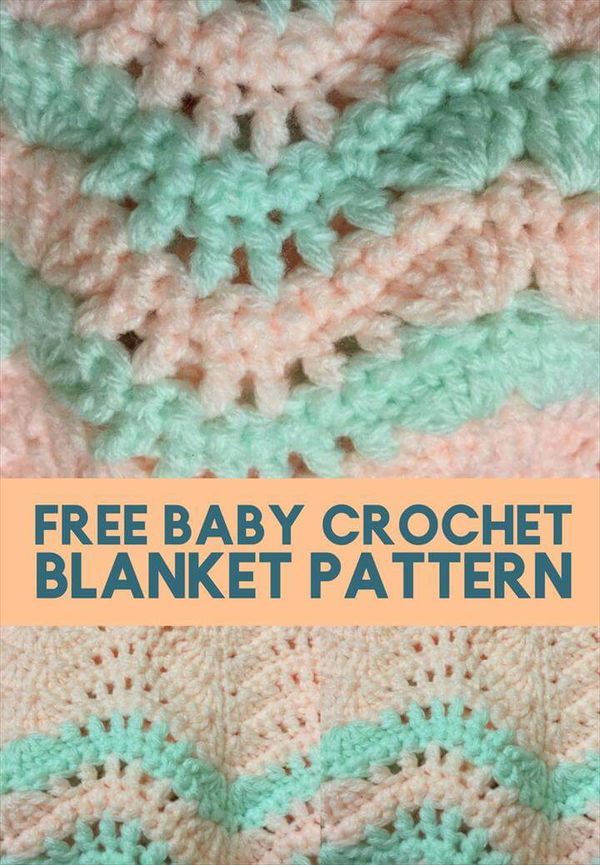 The Quick and Easy Free Baby Crochet Blanket Pattern baby pattern 