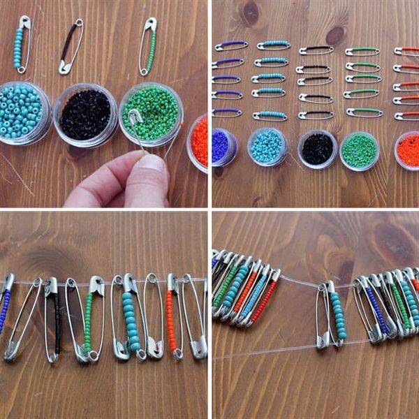 DIY Beaded Safety Pin Jewelry, Diy Bracelet, Bracelets, Saftey Pin Bracelet, Bracelet Making, Jewelry Making, Safety Pin Jewelry, Safety Pin Art, Safety Pin Crafts, Safety Pins, Easy Crafts For Teens, Art Projects For Teens, Easy Diy Crafts, Crafts To Make And Sell Easy, Art Ideas For Teens, Best Gifts For Teens, Teen Summer Crafts, Christmas Crafts To Sell Make Money, Craft Ideas For Teen Girls, Pony Bead Bracelets, Pony Beads, Friendship Bracelets, Safety Pin Crafts, Safety Pins, Saftey Pin Bracelet, Make Your Own Bracelet, Make Your Own Jewelry, Pony Bead Crafts, Diy Jewelry Necklace, Diy Jewelry Rings, Craft Jewelry, Jewelry Making Tutorials, Jewelry Making Supplies, Beaded Jewelry, Jewelry Stand, Copper Jewelry, Wire Jewelry, 