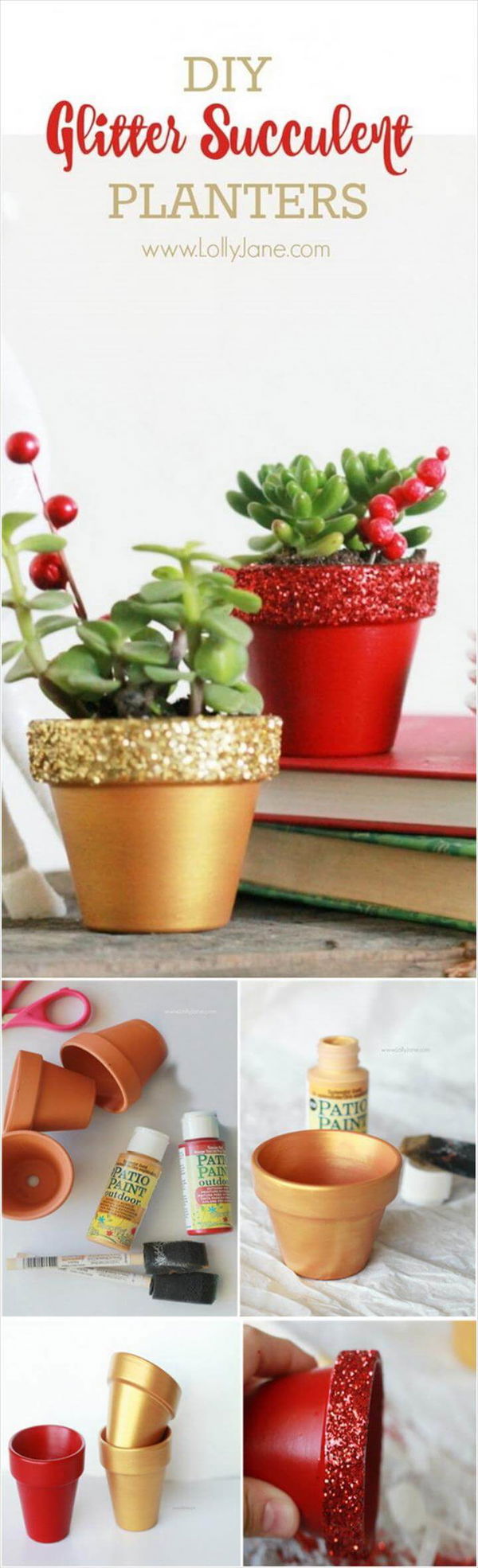 DIY Glitter Succulent PlantersHandmade Christmas Gifts, Holiday Decor, Gold Christmas Decorations, Christmas Holidays, Christmas Crafts, Christmas Favors, Christmas Home, Fall Decor, Merry Christmas,Glitter Top, Handmade Christmas Gifts, Painted Pots, Succulent Planters, Succulents, Diy Gifts, Great Gifts, Bliss, Christmas Decorations,