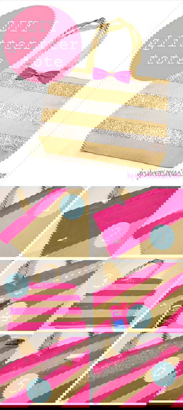 Glitter Projects, Glitter Crafts, Glitter Party, Diy Bags, Diy Gifts, Handmade Gifts, Diy Fashion,, Fun Crafts, Tape Crafts, Cool DIY Crafts Made With Glitter - Sparkly, Creative Projects and Ideas for the Bedroom
