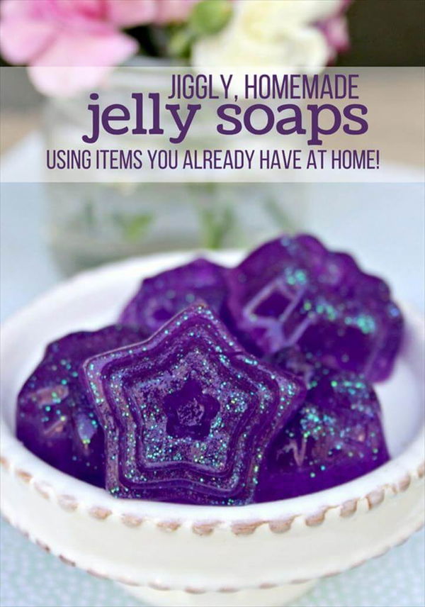 A fun homemade soap recipe kids will love to make and play with - jelly soap