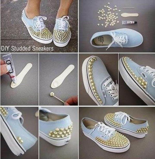 Shoe Refashion, Diy Fashion Projects, Bling Shoes, Your Shoes, Diy Clothes, Shoes Sandals, Shoe Boots, Amai, Potpourri, Painted Sneakers, Socks, Recycling, Shoes, Second Chances, Decorated Shoes, Flip Flops, Over Knee Socks, Crocheting, Fashion Trends, Diy Clothing,Loafer Slippers, Studded Loafers, How To Make Diy, Dyi Crafts, Diy Bags, Diy Projects To Try, Stay Fresh, Diy Fashion, Diy Clothes, Diy, Knives, Cloakroom Basin, Diy Clothing,Funny Shoes, Shoe Crafts, Diy Crafts, Painted Shoes, Diy Fashion, Indian Fashion, Diy Accessories, Refashion, New Shoes, Crafts, Manualidades, Hands, Zapatos, Style, Hobbies, India Fashion, Do It Yourself, Diy Home Crafts, Diy Projects, Do It Yourself Crafts,Shoe Crafts, Clothes Crafts, Diy Crafts, Shoe Makeover, Diy Roupas, Studs, Baskets, Diy Art, Diy Fashion, How To Make Crafts, Knives, Slippers, Creature Comforts, School, Decorating Shoes, Shoes Sandals, Slipper, Socks, Needlepoint, White Tennis Shoes,