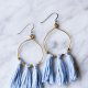 DIY Tassel and Brass Earrings