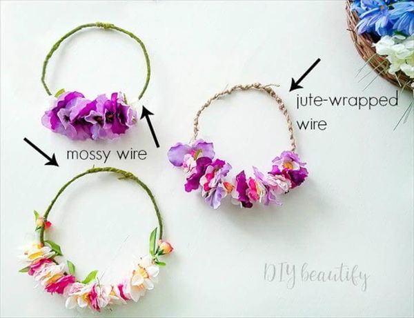 Easy DIY Flower Crowns From Dollar Store Materials