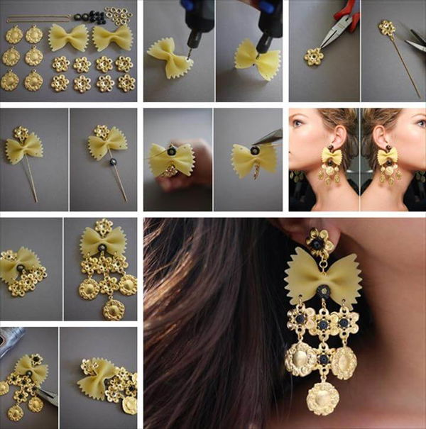 Wonderful DIY Pasta Earring