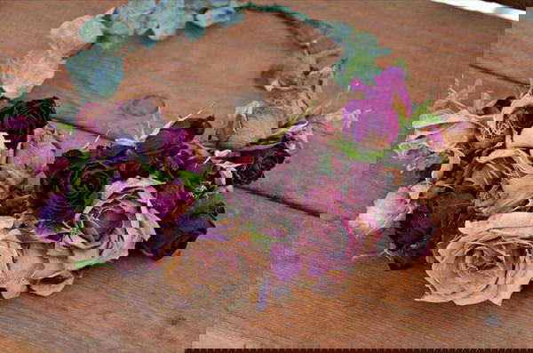 Stunning dried flower crown