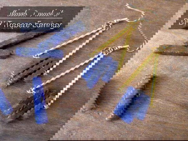 DIY Earrings and Homemade Jewelry Projects - Trapeze Earrings - Easy Studs, Ideas with Beads