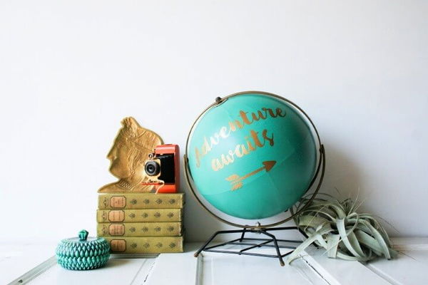 Anthropologie Inspired DIY Globe Makeover