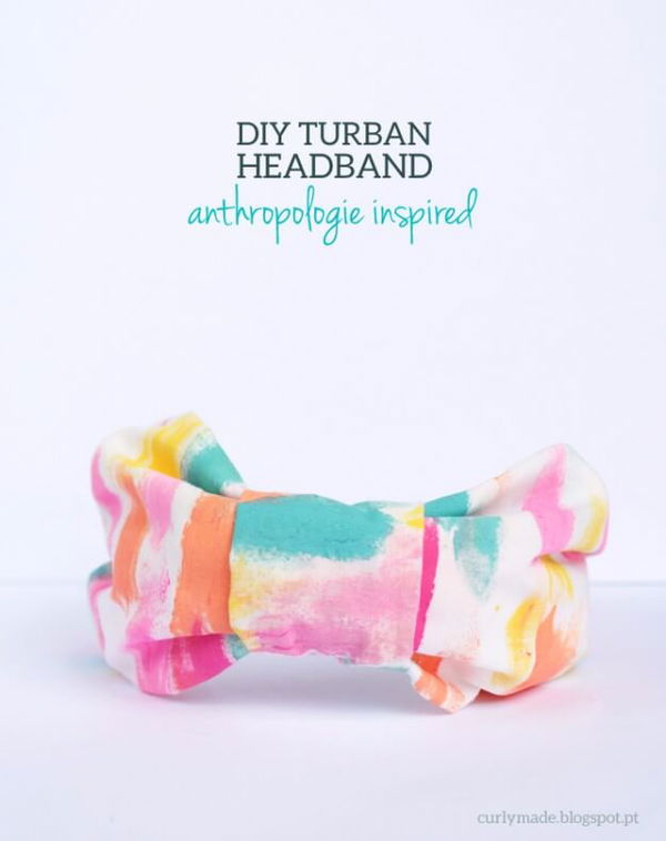 Anthropologie Inspired DIY Turban Headband