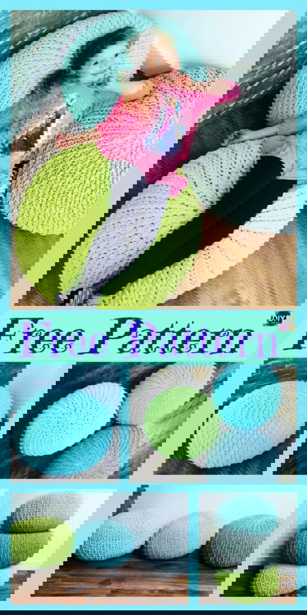 Cozy Crochet Floor Pouf Free Pattern