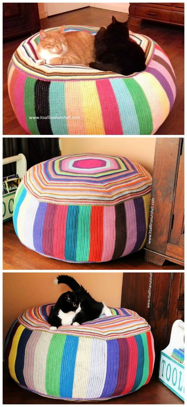 Pouf of Many Colors