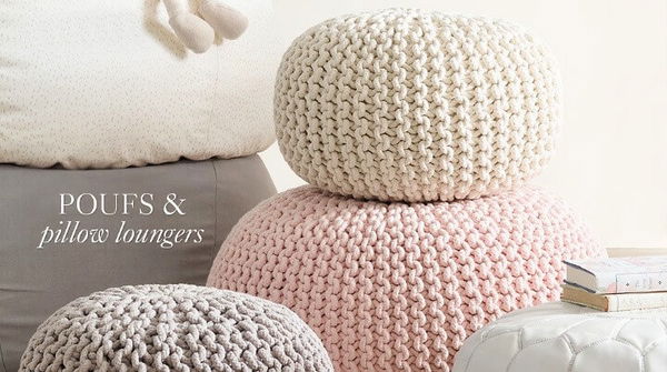 Crochet Poufs & Pillow Loungers