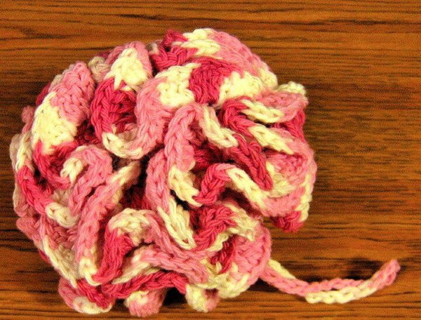 20 One Hour Bath Pouf Free Crochet Pattern