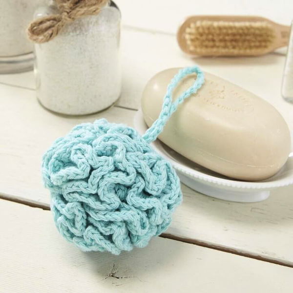 Crochet Sudsy Bath Pouf [FREE Pattern]