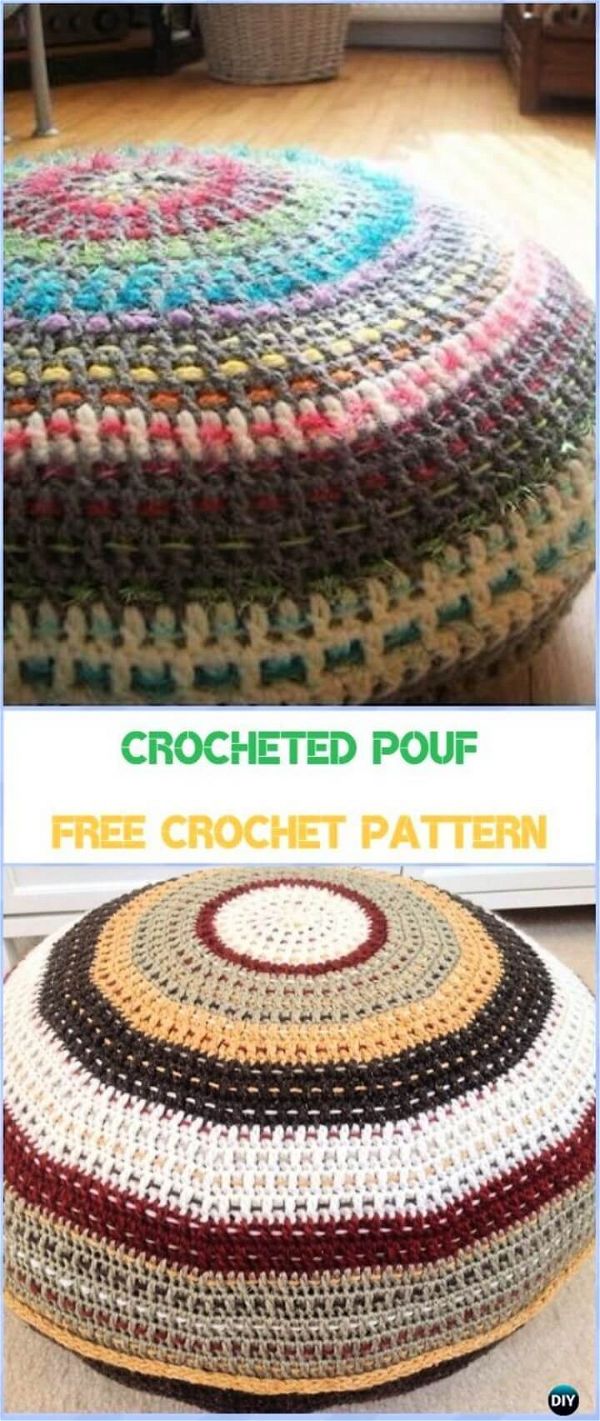 Crocheted Pouf