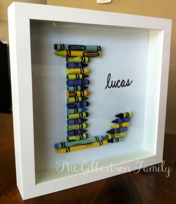 DIY Crayon Letter