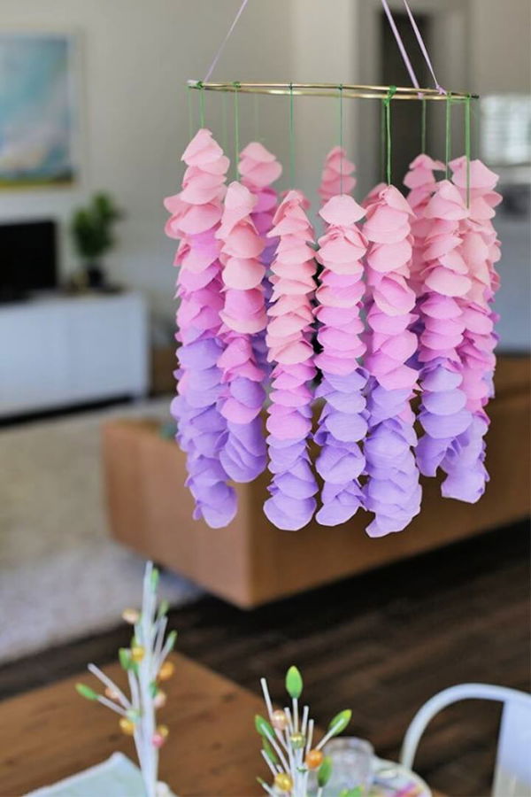 Crepe Paper Wisteria