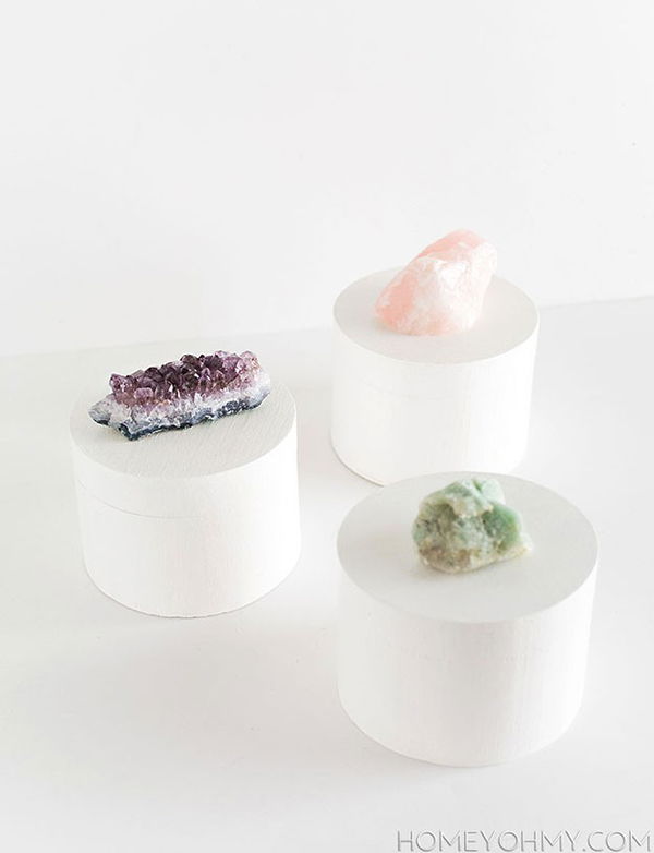 DIY Crystal Knob Boxes