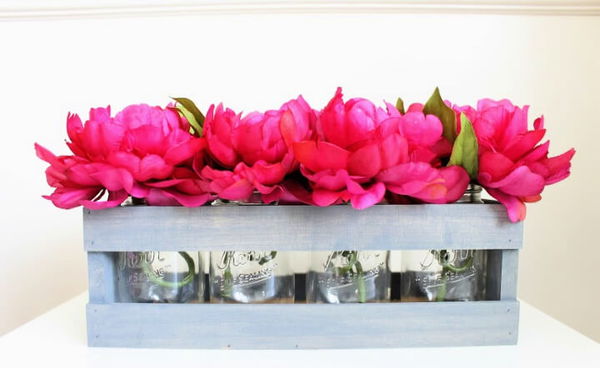 DIY Flower Box Centerpiece