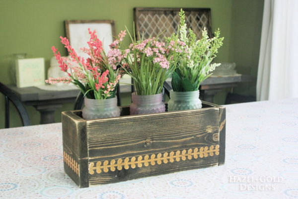 DIY Flower Box Centerpiece