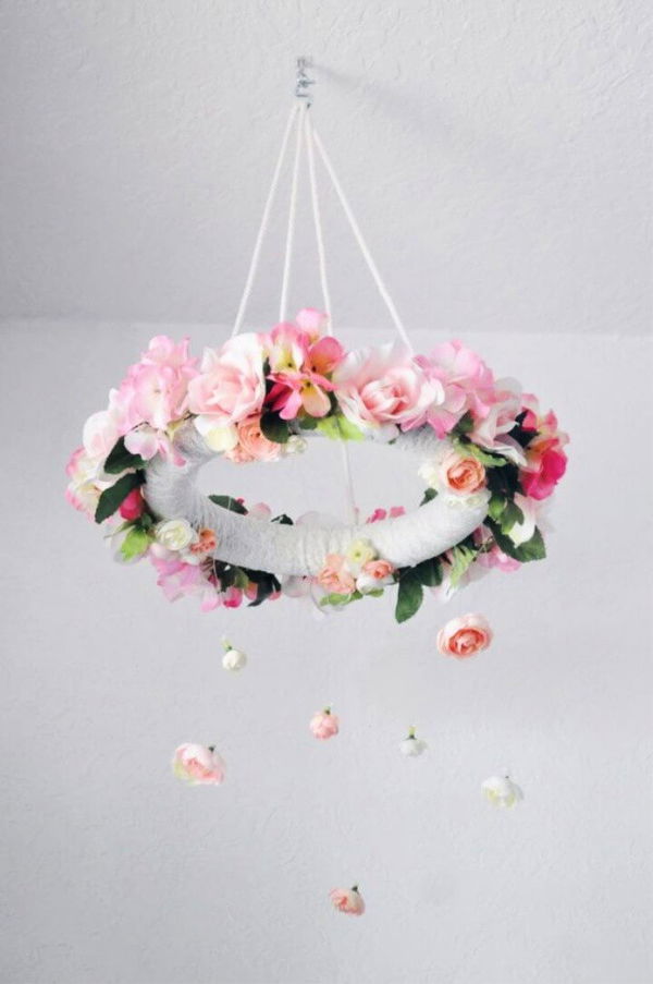 DIY Flower Mobile