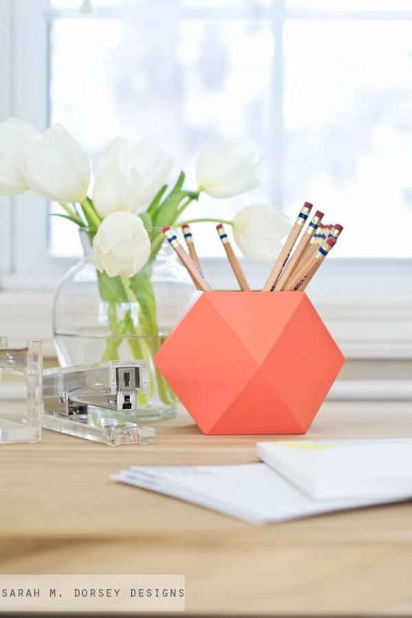 Geometric Pencil Cups