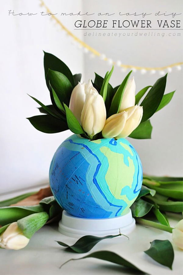 DIY Globe Flower Vase