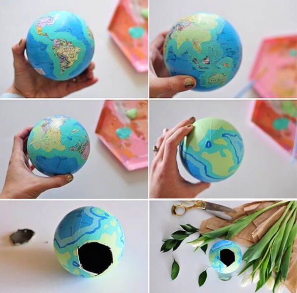 DIY Globe Flower Vase