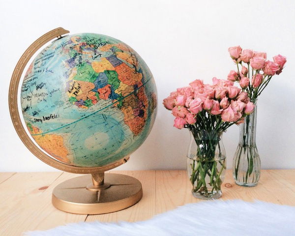 DIY Globe Guest Book