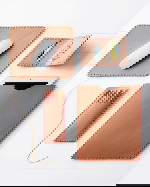 Leather iPad Sleeve