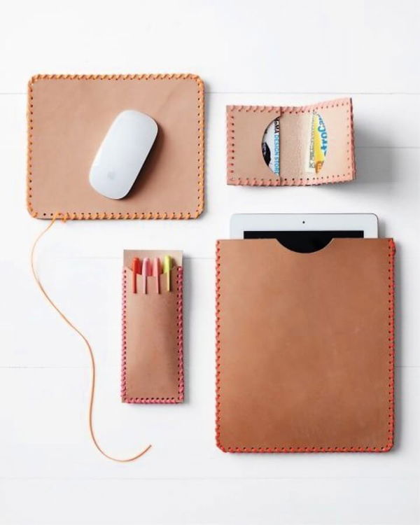 Leather iPad Sleeve