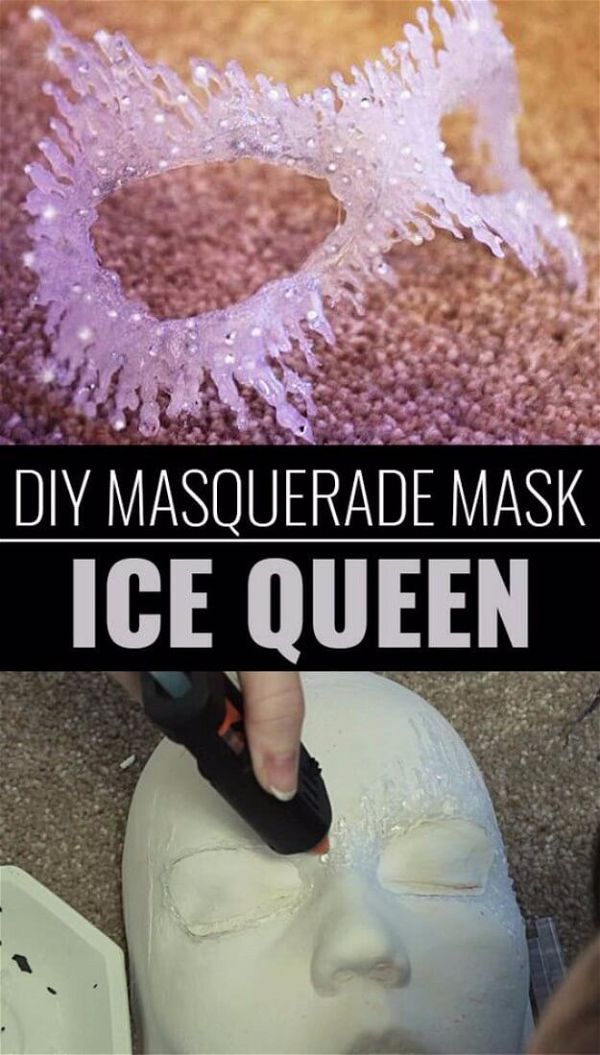 DIY Masquerade Mask Ice Queen
