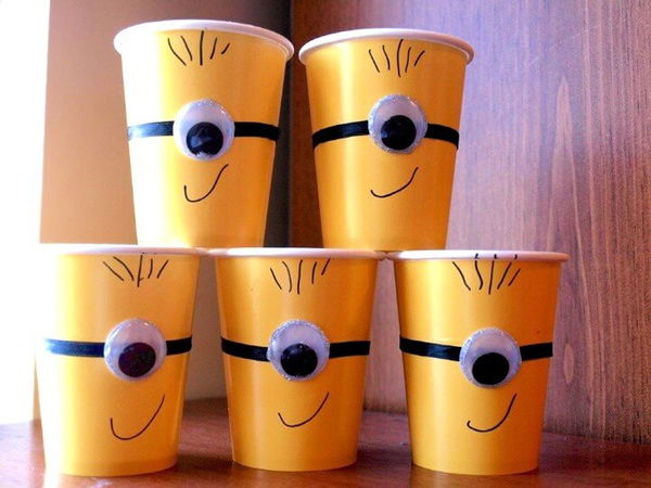 DIY Minion cups