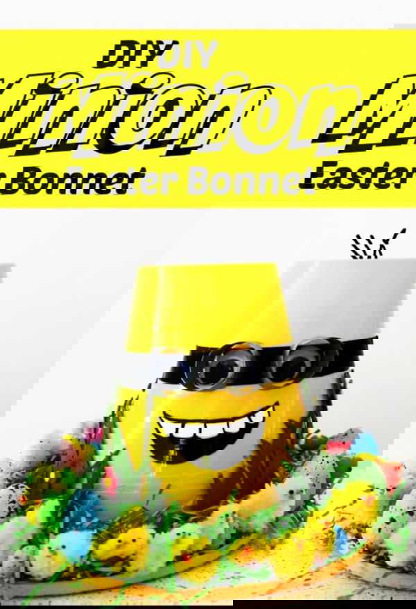 DIY Minion Easter Bonnet