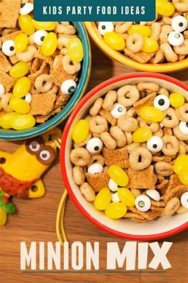 This Minion Party Mix includes yellow candy and little eyeballs - cute and delicious.