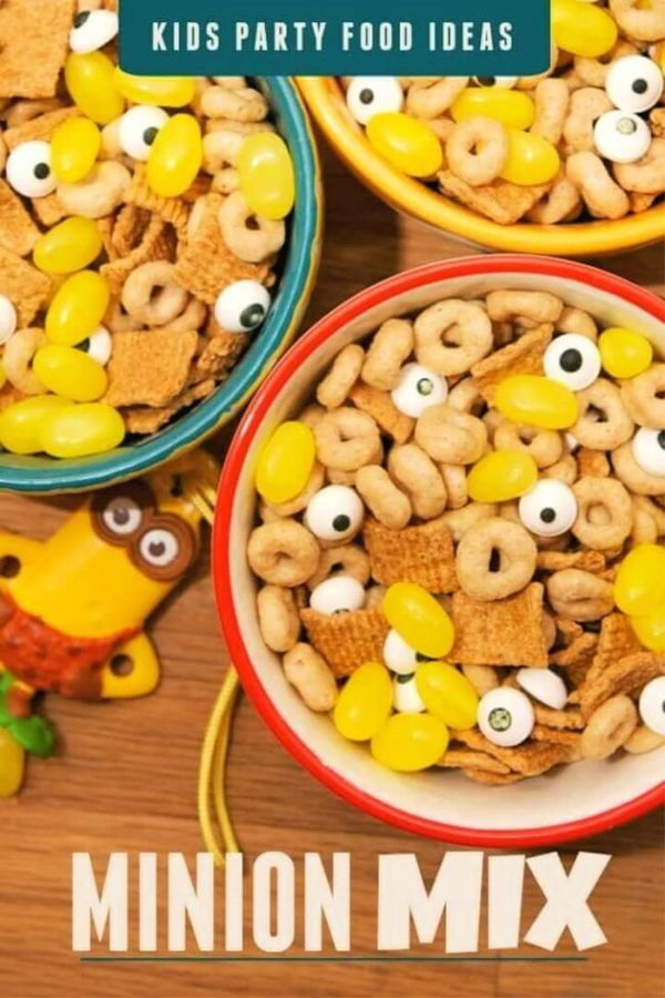 This Minion Party Mix includes yellow candy and little eyeballs - cute and delicious.