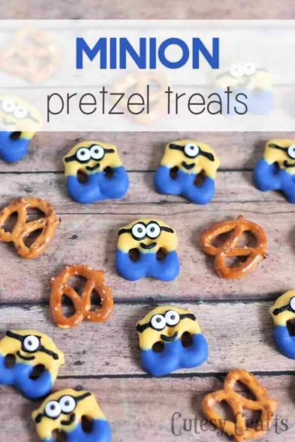  Minion Pretzel Treats