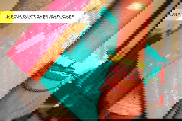 Neon Duct Tape iPad Case