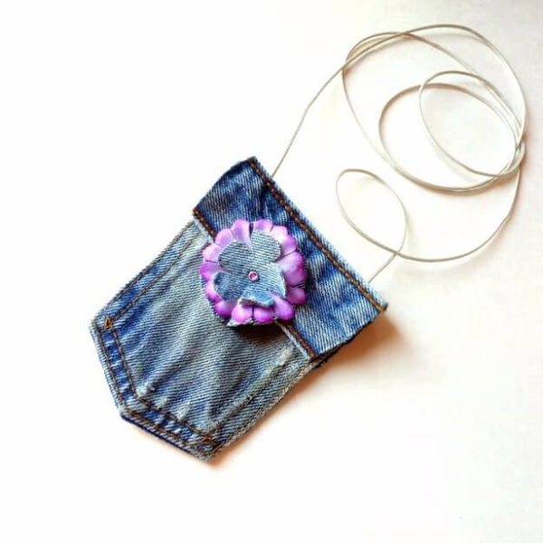 No Sew Mini Blue Jean Purse